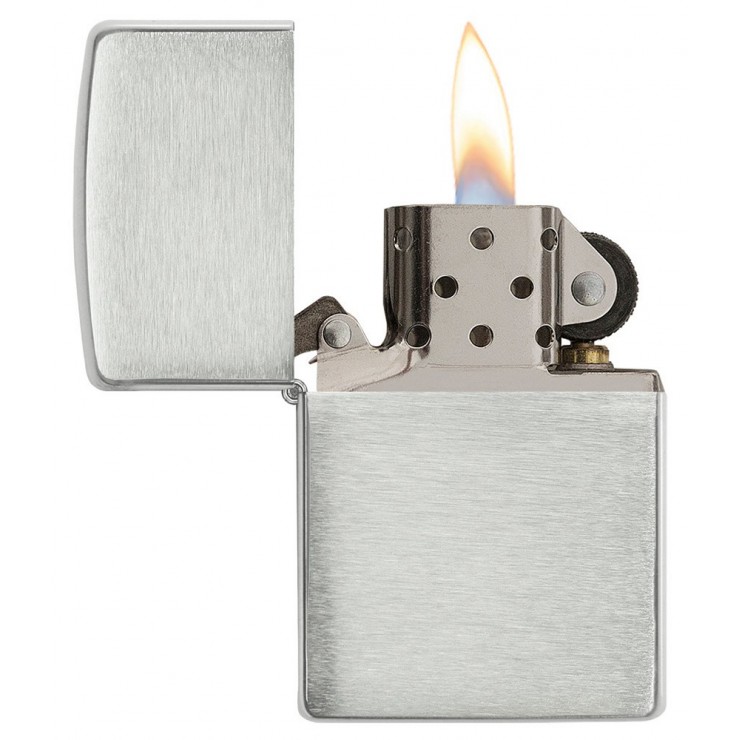 Zippo Lighter 13 Brushed Sterling Silver